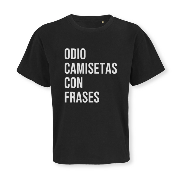 Odio camisetas con frases