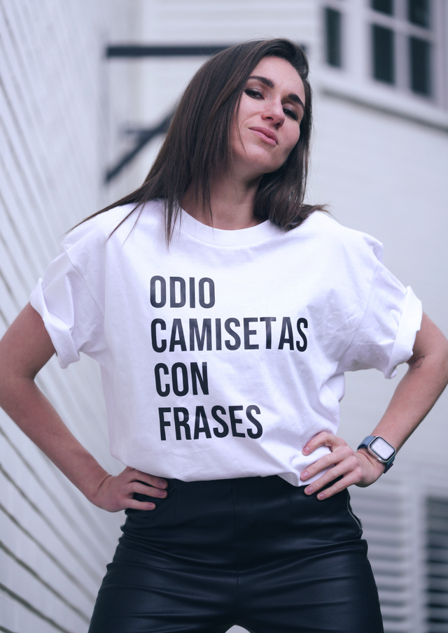 Odio camisetas con frases